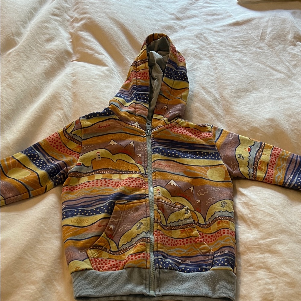 Piccolina Geography Layers of Earth Hooded Zip Jacket